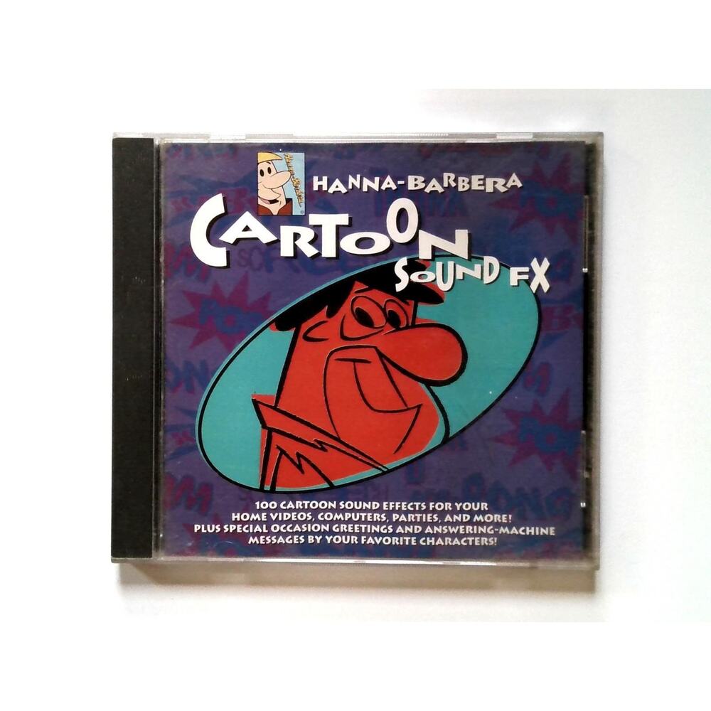 Hanna-Barbera Cartoon Sound FX CD Jetsons Flintstones Muttley 100 Sound Effects